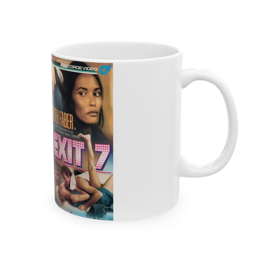 EXIT 7 PETER FABER (VHS COVER) - White Coffee Mug-Go Mug Yourself