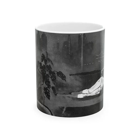 Exit in Poetry, Fling magazine, No. 11, 1959 - White Coffee Mug 11oz - Go Mug Yourself