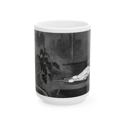 Exit in Poetry, Fling magazine, No. 11, 1959 - White Coffee Mug 15oz - Go Mug Yourself