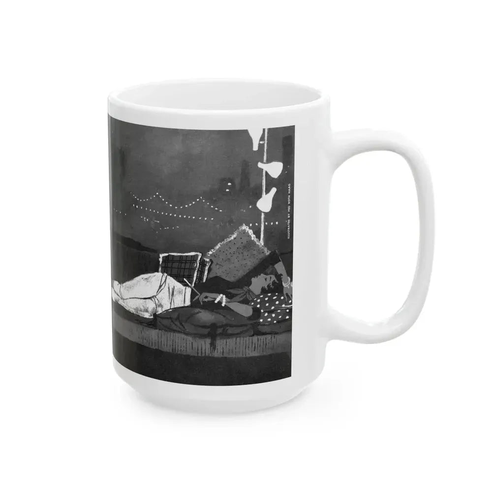 Exit in Poetry, Fling magazine, No. 11, 1959 - White Coffee Mug - Go Mug Yourself
