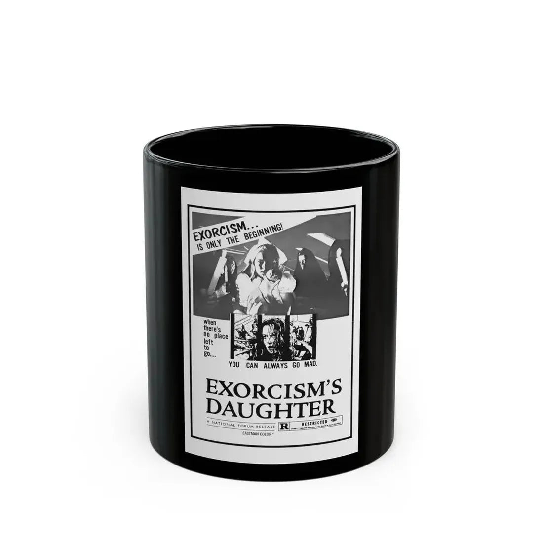 EXORCISM'S DAUGHTER 1971 Movie Poster - Black Coffee Mug 11oz - Go Mug Yourself