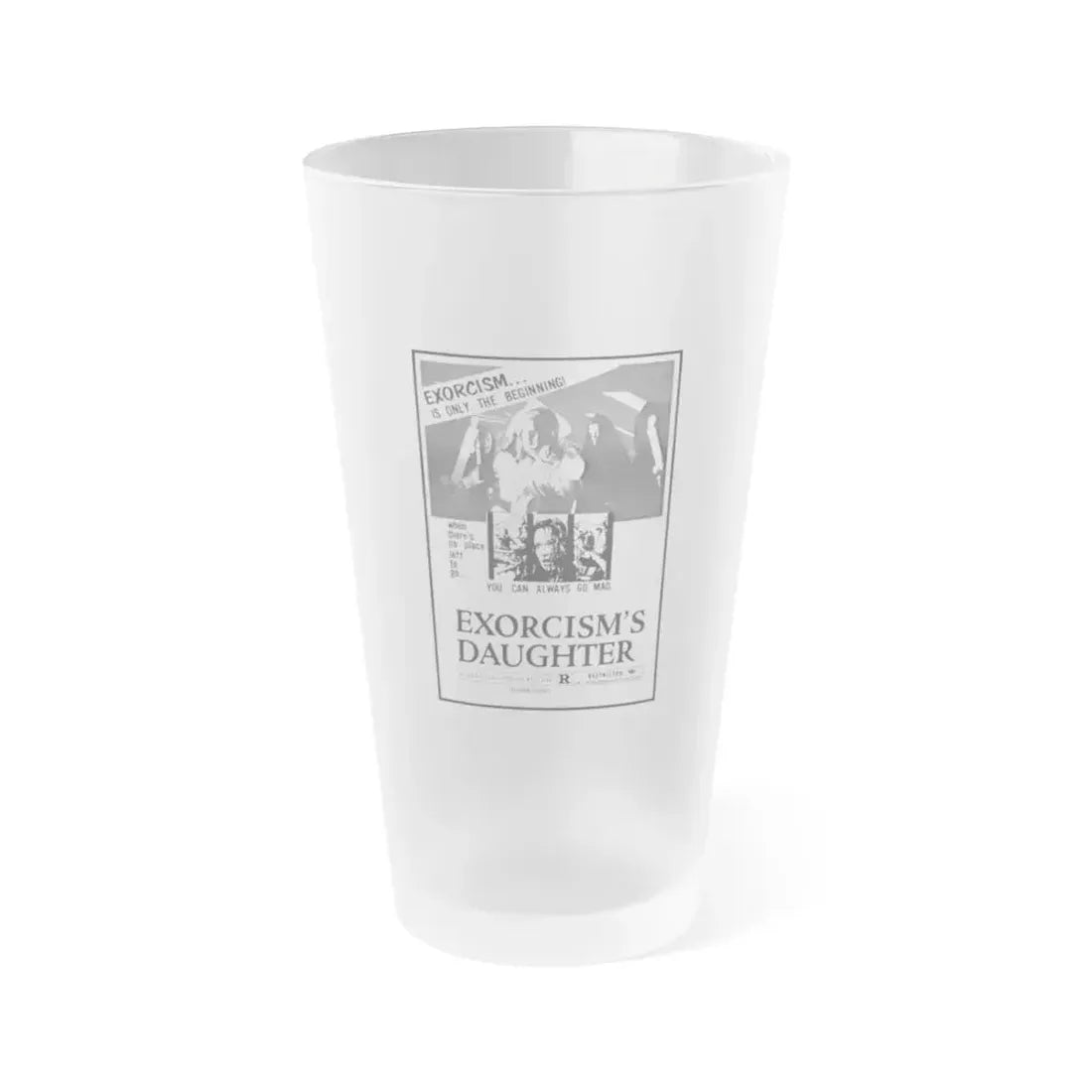 EXORCISM'S DAUGHTER 1971 Movie Poster - Frosted Pint Glass 16oz 16oz Frosted - Go Mug Yourself