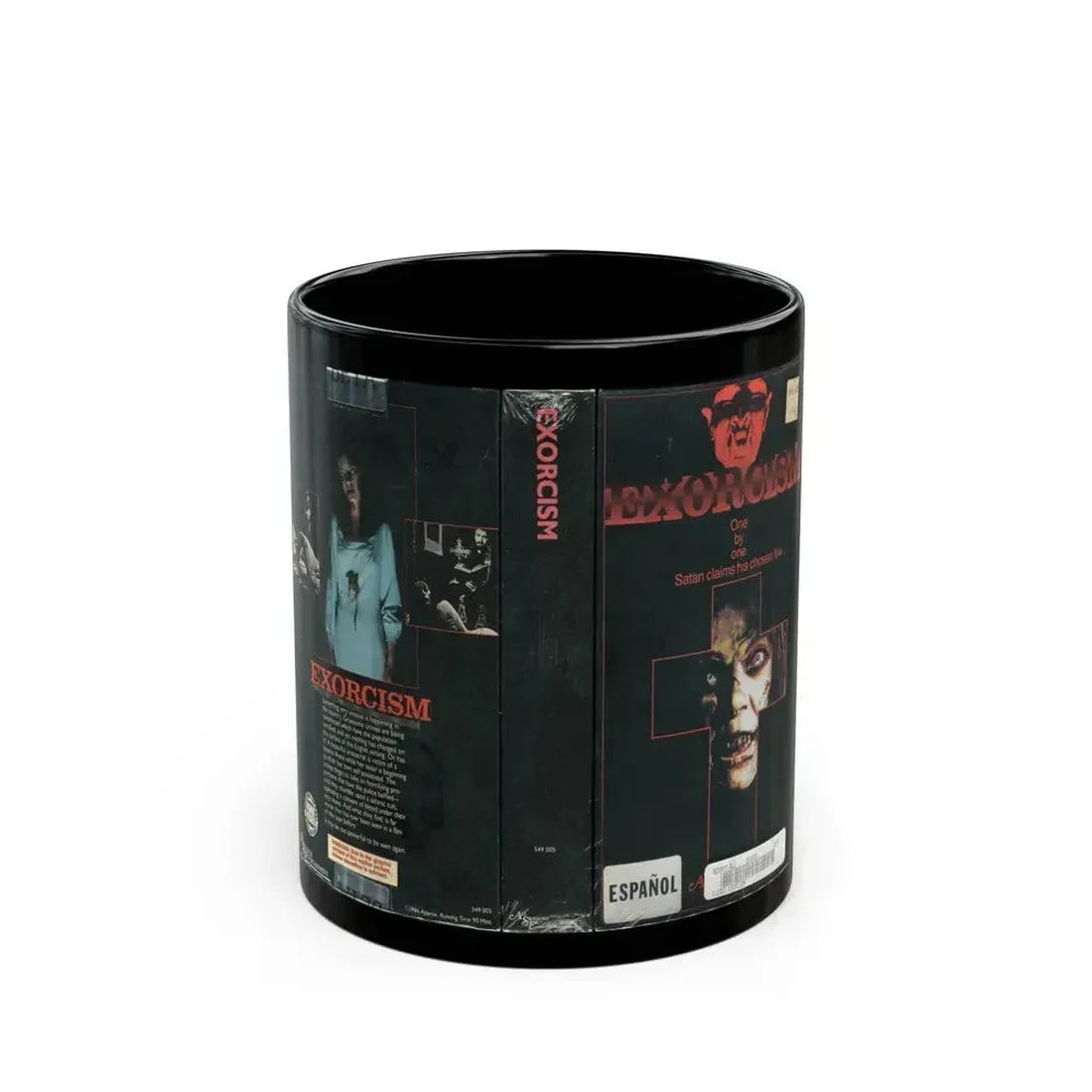 EXORCISM SPANISH (VHS COVER) - Black Coffee Mug 11oz - Go Mug Yourself