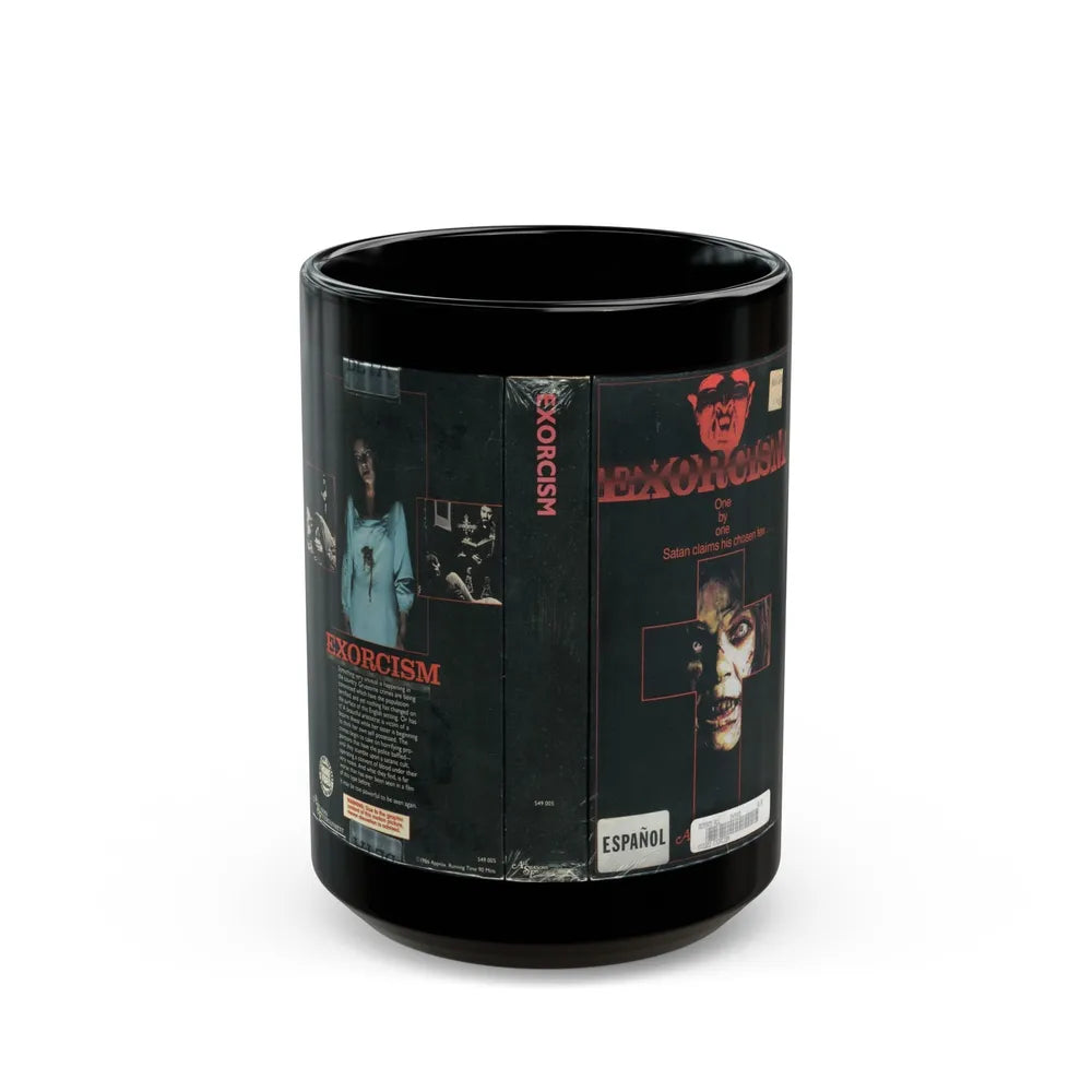 EXORCISM SPANISH (VHS COVER) - Black Coffee Mug-15oz-Go Mug Yourself