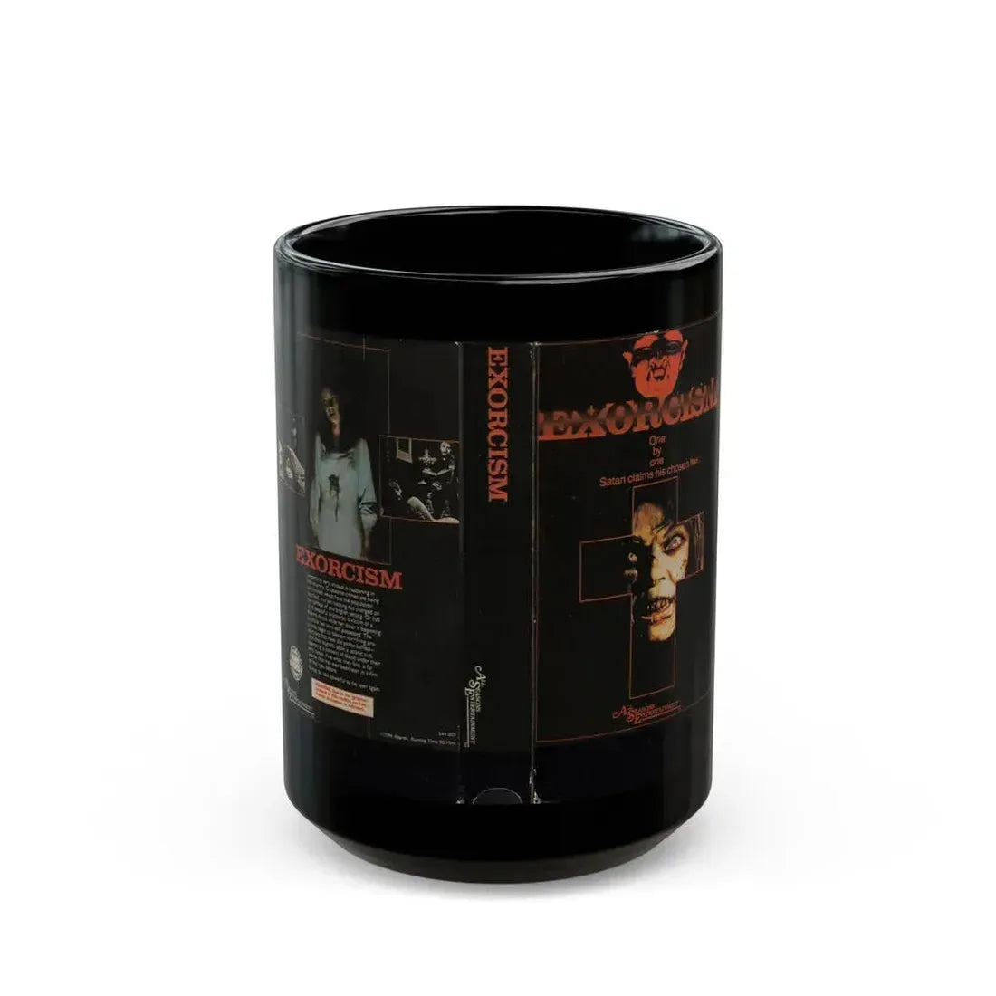 EXORCISM (VHS COVER) - Black Coffee Mug 15oz - Go Mug Yourself