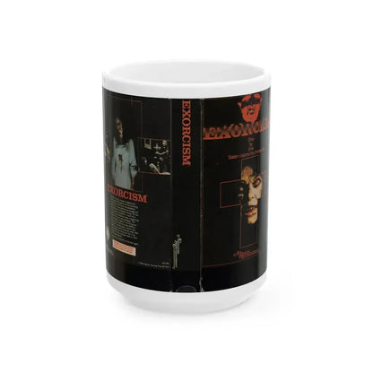 EXORCISM (VHS COVER) - White Coffee Mug 15oz - Go Mug Yourself