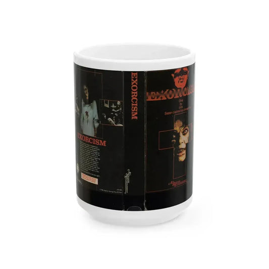 EXORCISM (VHS COVER) - White Coffee Mug 15oz - Go Mug Yourself