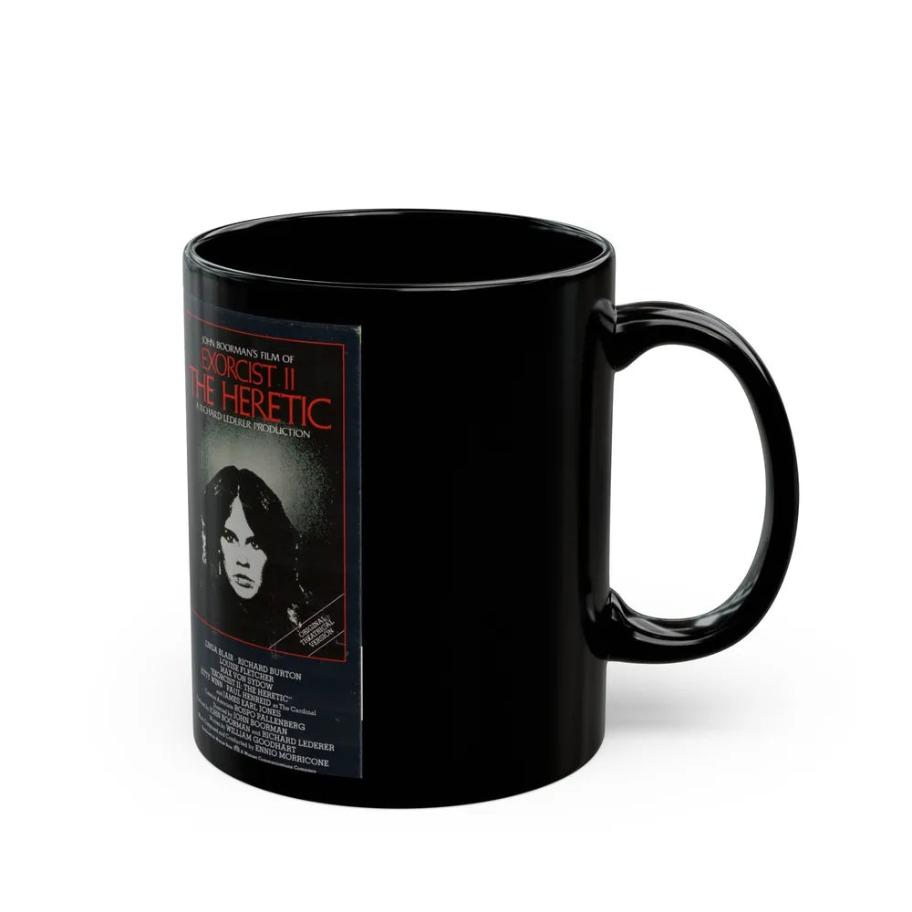 EXORCIST 2 THE HERETIC (VHS COVER) - Black Coffee Mug-Go Mug Yourself