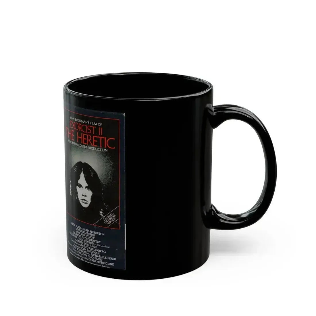 EXORCIST 2 THE HERETIC (VHS COVER) - Black Coffee Mug - Go Mug Yourself