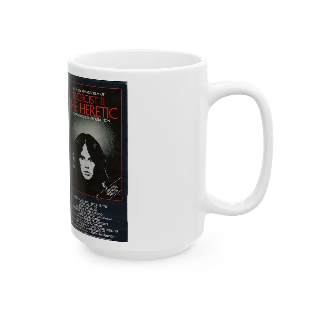 EXORCIST 2 THE HERETIC (VHS COVER) - White Coffee Mug-Go Mug Yourself