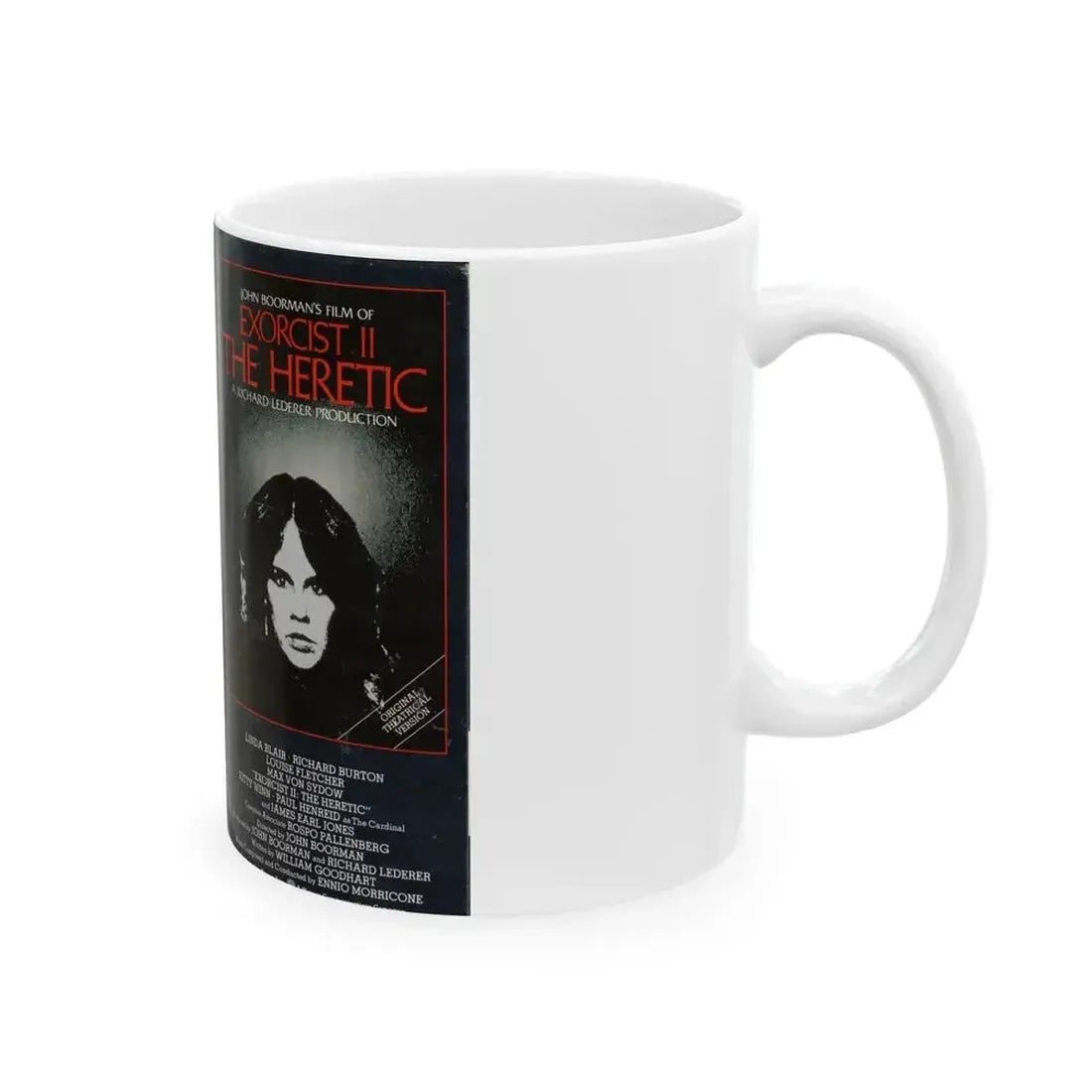 EXORCIST 2 THE HERETIC (VHS COVER) - White Coffee Mug - Go Mug Yourself