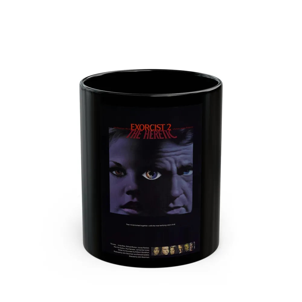 EXORCIST II 1977 Movie Poster - Black Coffee Mug-11oz-Go Mug Yourself