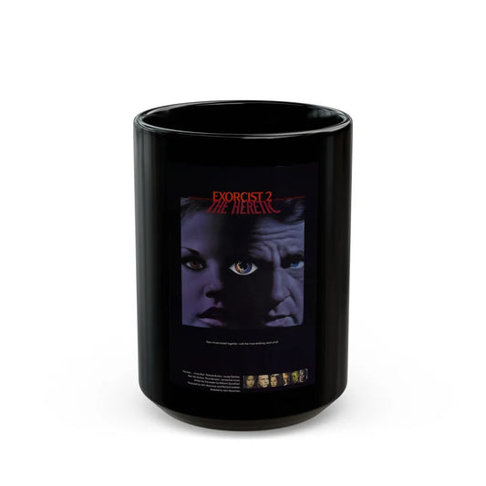 EXORCIST II 1977 Movie Poster - Black Coffee Mug-15oz-Go Mug Yourself