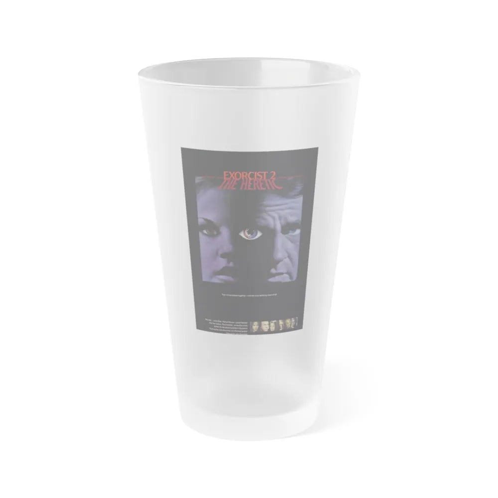 EXORCIST II 1977 Movie Poster - Frosted Pint Glass 16oz-16oz-Frosted-Go Mug Yourself