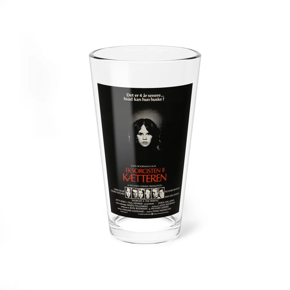 EXORCIST II (DANISH) 1977 Movie Poster - Pint Glass 16oz-16oz-Go Mug Yourself