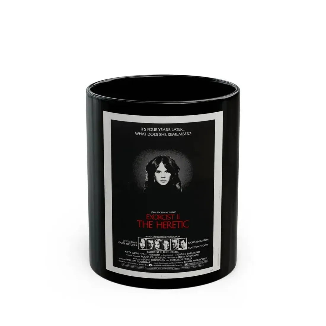EXORCIST II THE HERETIC 1977 Movie Poster - Black Coffee Mug 11oz - Go Mug Yourself