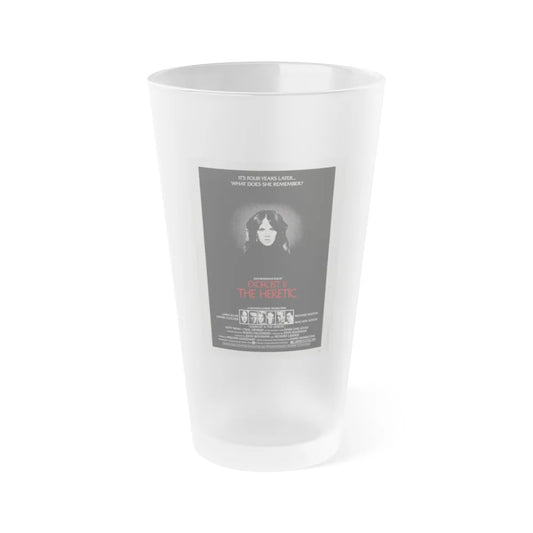 EXORCIST II THE HERETIC 1977 Movie Poster - Frosted Pint Glass 16oz-16oz-Frosted-Go Mug Yourself