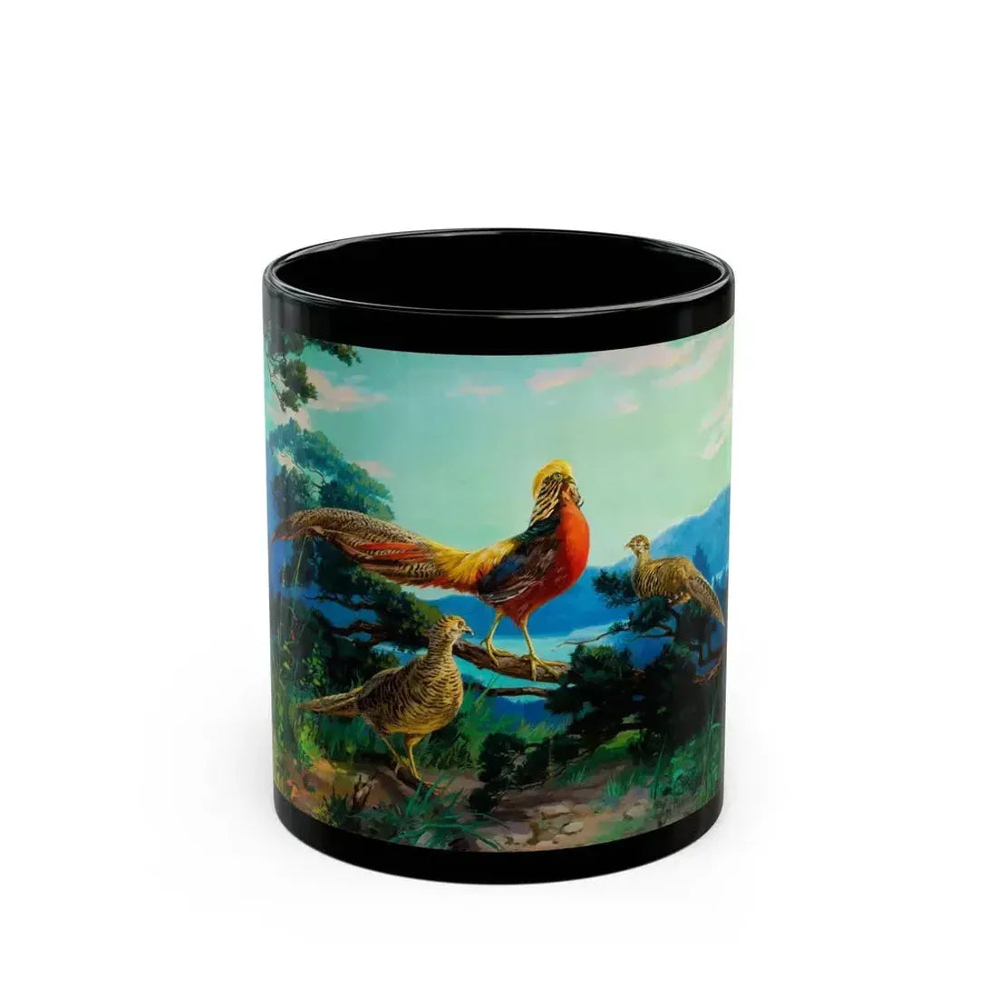 Exotic Birds - Black Coffee Mug 11oz - Go Mug Yourself
