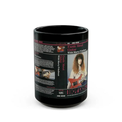 EXOTIC METAL GUITAR WITH MARTY FRIEDMAN (VHS COVER) - Black Coffee Mug 15oz - Go Mug Yourself