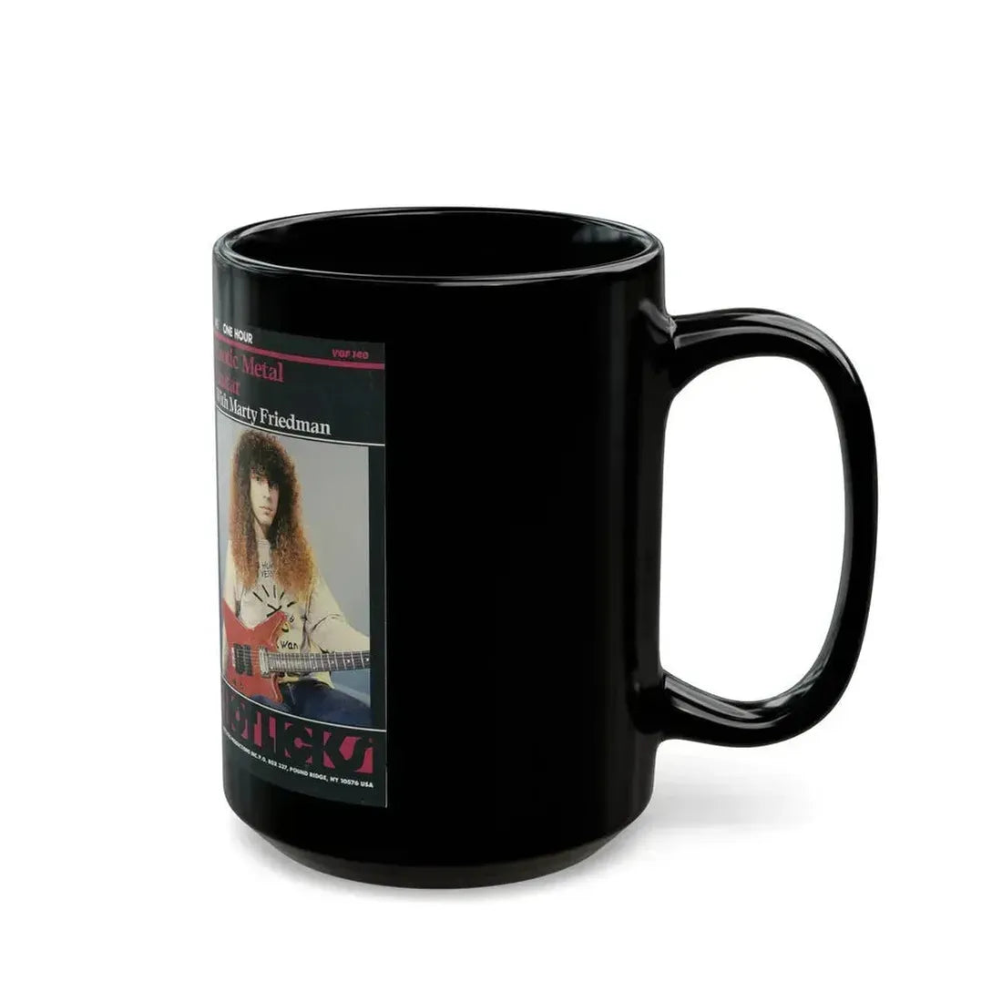 EXOTIC METAL GUITAR WITH MARTY FRIEDMAN (VHS COVER) - Black Coffee Mug - Go Mug Yourself