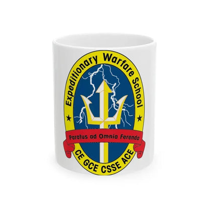 Exp War School (USMC) White Coffee Mug 11oz - Go Mug Yourself