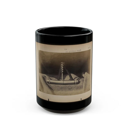 Expedients For Crossing Streams, Pocket Auger Used To Construct The Frames Of The Blanket Boats (U.S. Civil War) Black Coffee Mug-15oz-Go Mug Yourself