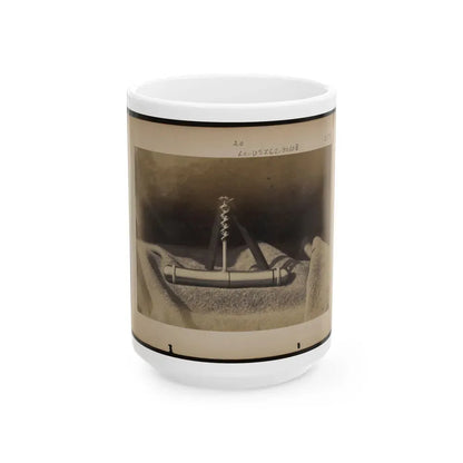 Expedients For Crossing Streams, Pocket Auger Used To Construct The Frames Of The Blanket Boats (U.S. Civil War) White Coffee Mug 15oz - Go Mug Yourself