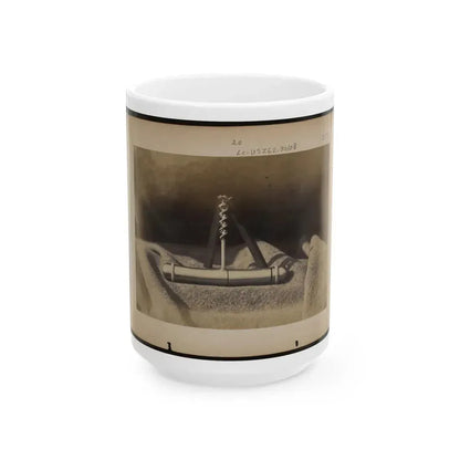 Expedients For Crossing Streams, Pocket Auger Used To Construct The Frames Of The Blanket Boats (U.S. Civil War) White Coffee Mug 15oz - Go Mug Yourself
