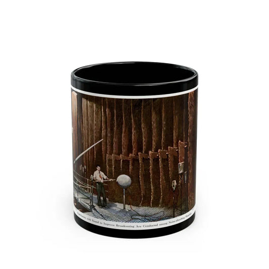 Experimenting With Sound, 1945 - Black Coffee Mug 11oz - Go Mug Yourself