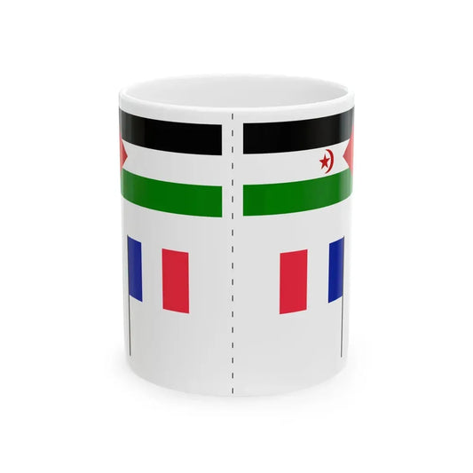 Explanation of flag hoisting (France) White Coffee Mug 11oz - Go Mug Yourself