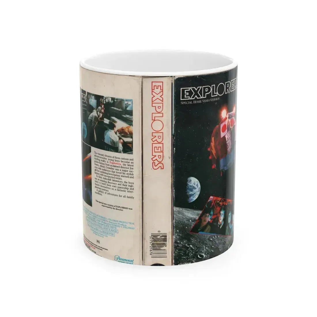 EXPLORERS (VHS COVER) - White Coffee Mug 11oz - Go Mug Yourself