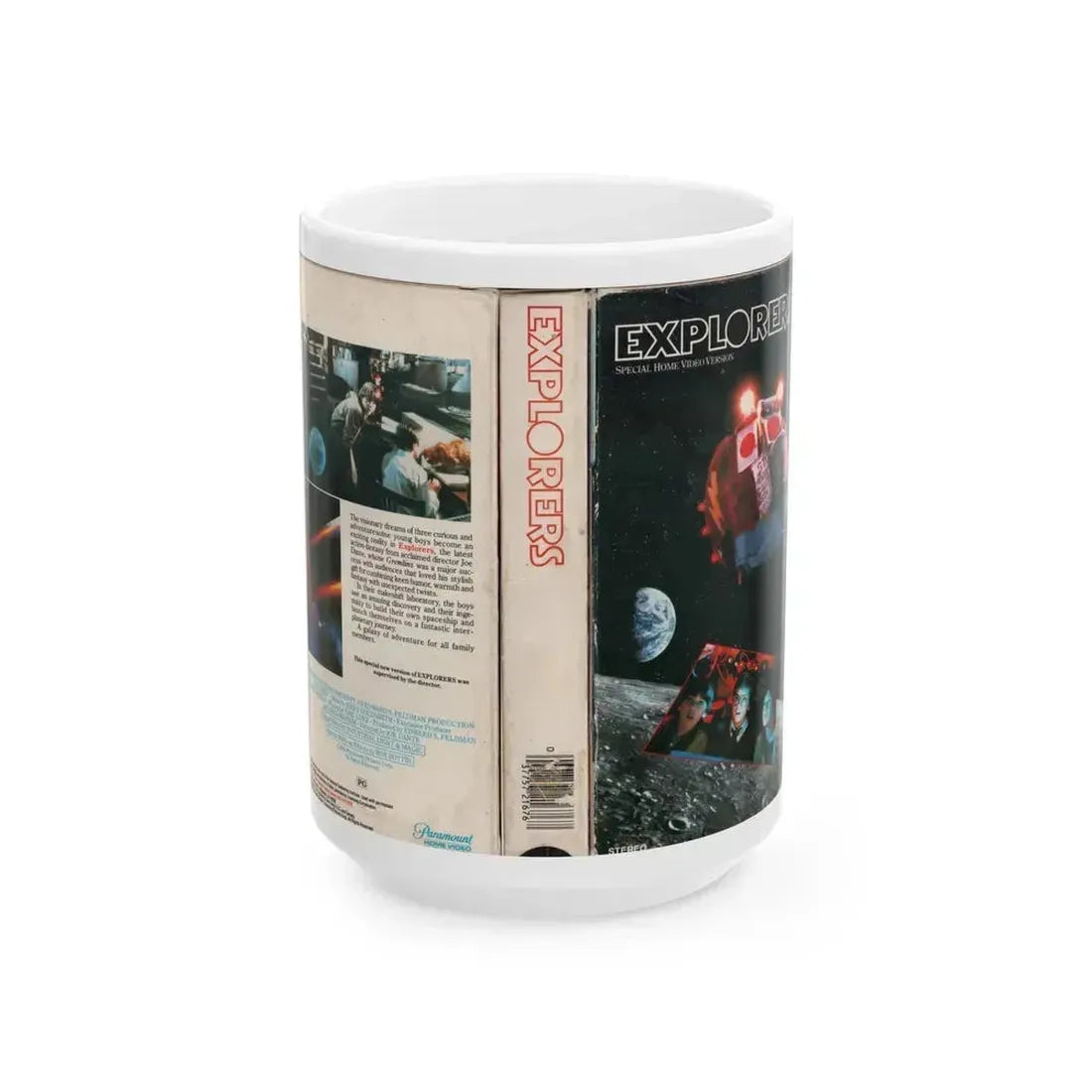 EXPLORERS (VHS COVER) - White Coffee Mug 15oz - Go Mug Yourself