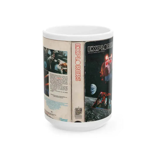 EXPLORERS (VHS COVER) - White Coffee Mug 15oz - Go Mug Yourself