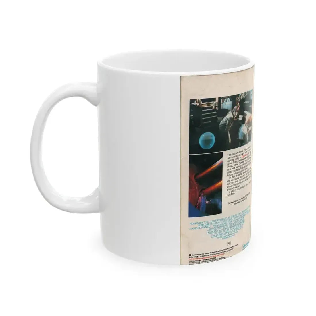 EXPLORERS (VHS COVER) - White Coffee Mug - Go Mug Yourself