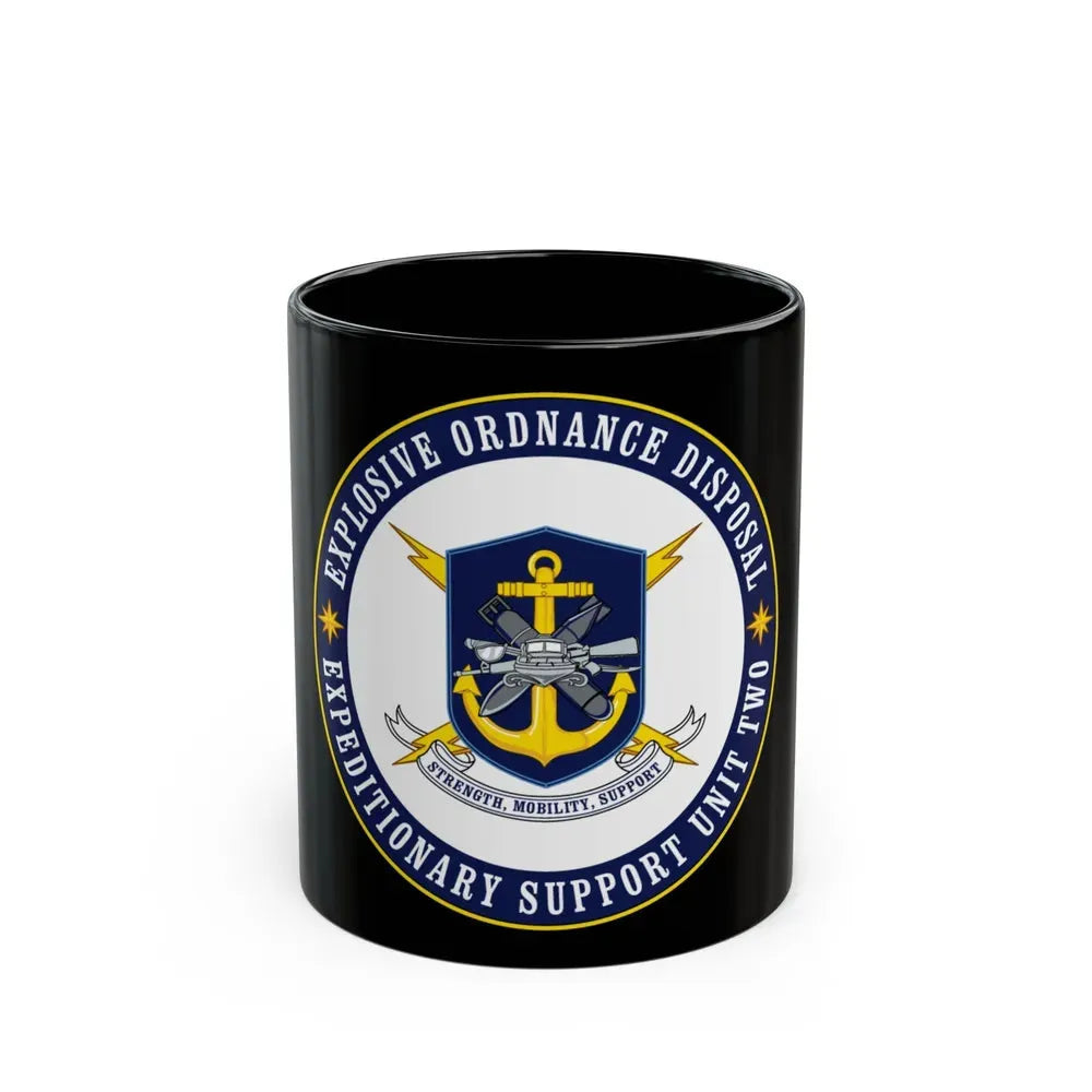 Explosive Ordnance Disposal Unit Two (U.S. Navy) Black Coffee Mug 11oz - Go Mug Yourself
