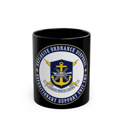 Explosive Ordnance Disposal Unit Two (U.S. Navy) Black Coffee Mug 11oz - Go Mug Yourself