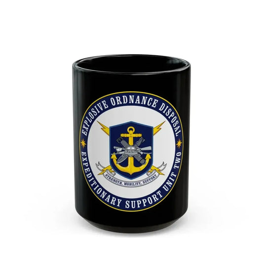 Explosive Ordnance Disposal Unit Two (U.S. Navy) Black Coffee Mug 15oz - Go Mug Yourself