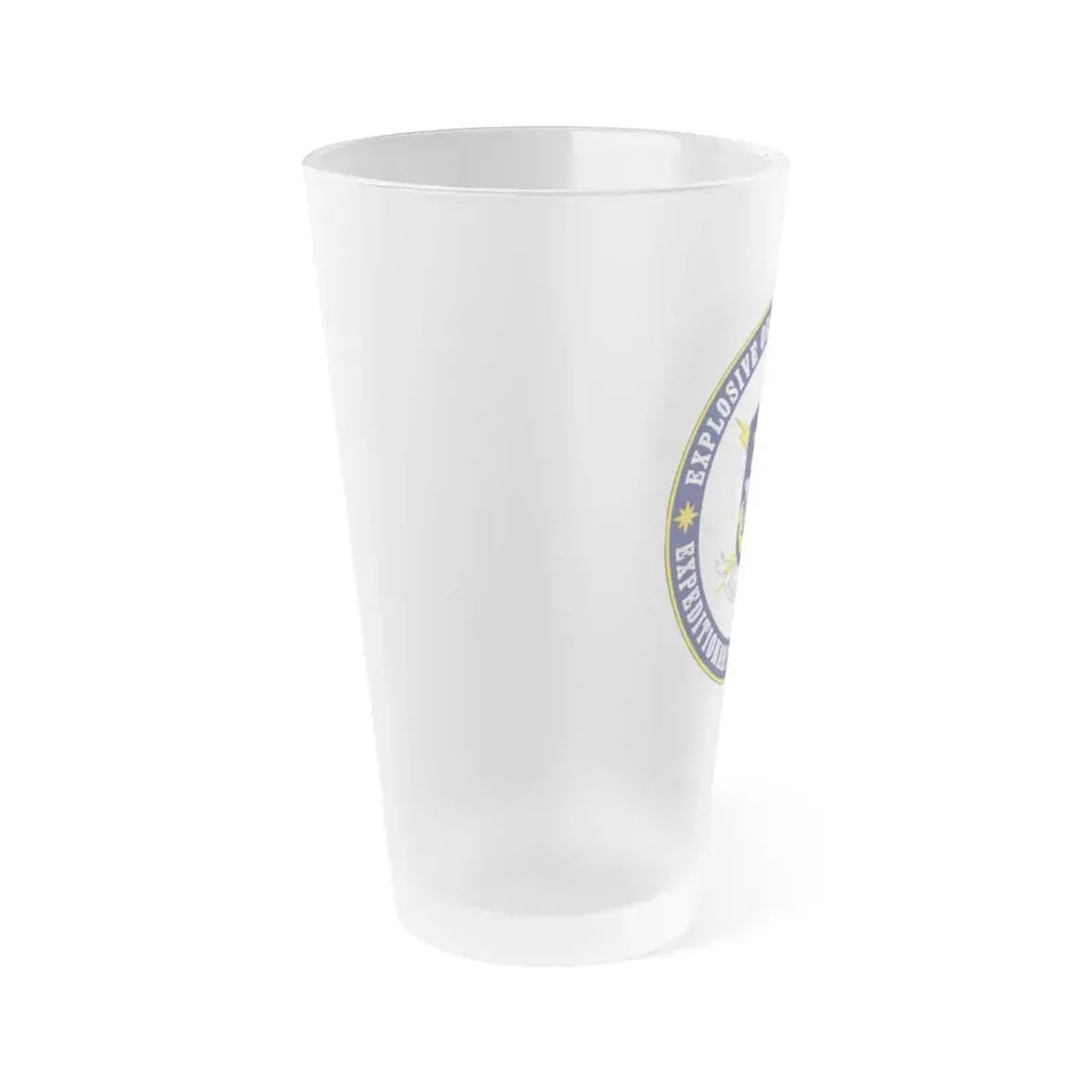Explosive Ordnance Disposal Unit Two (U.S. Navy) Frosted Pint Glass 16oz - Go Mug Yourself