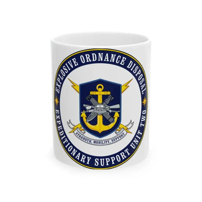Explosive Ordnance Disposal Unit Two (U.S. Navy) White Coffee Mug 11oz - Go Mug Yourself