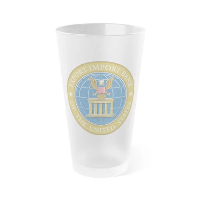 Export Import Bank of the United States - Frosted Pint Glass 16oz-16oz-Frosted-Go Mug Yourself