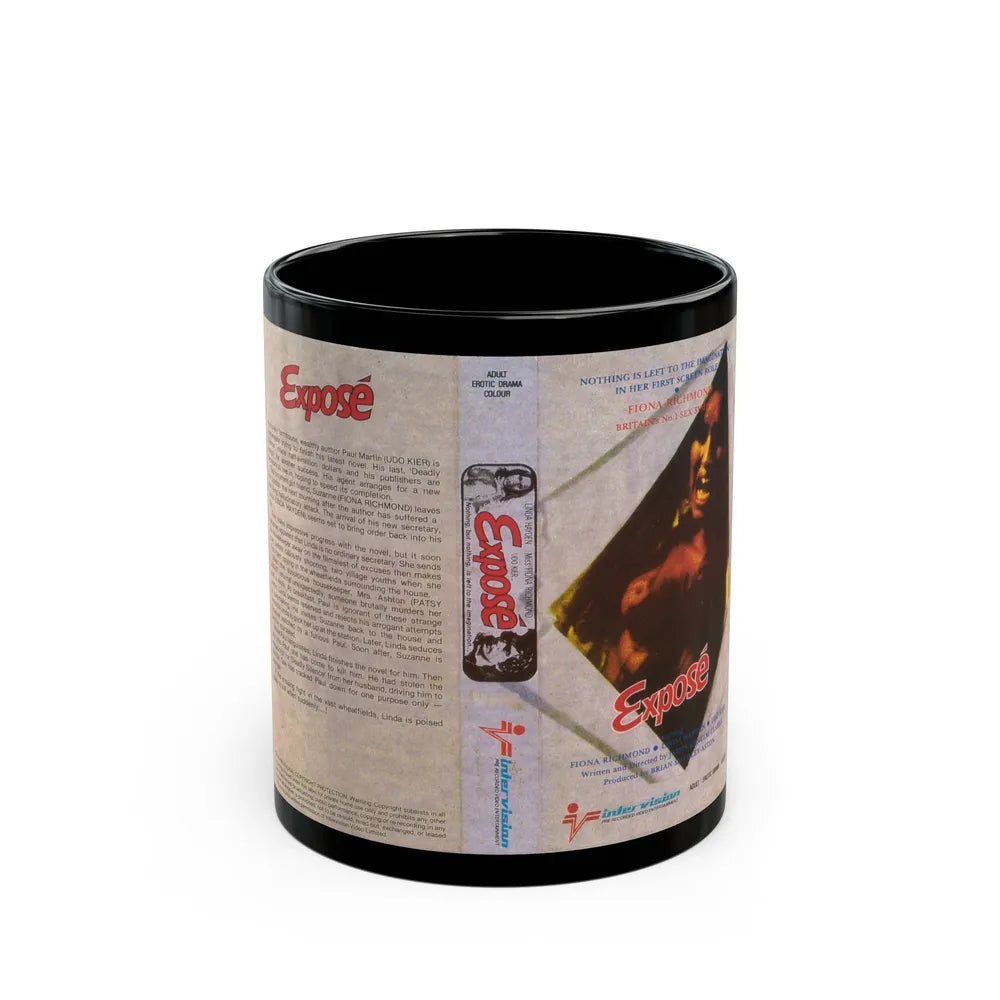 EXPOSE INTER VISION (VHS COVER) - Black Coffee Mug-11oz-Go Mug Yourself