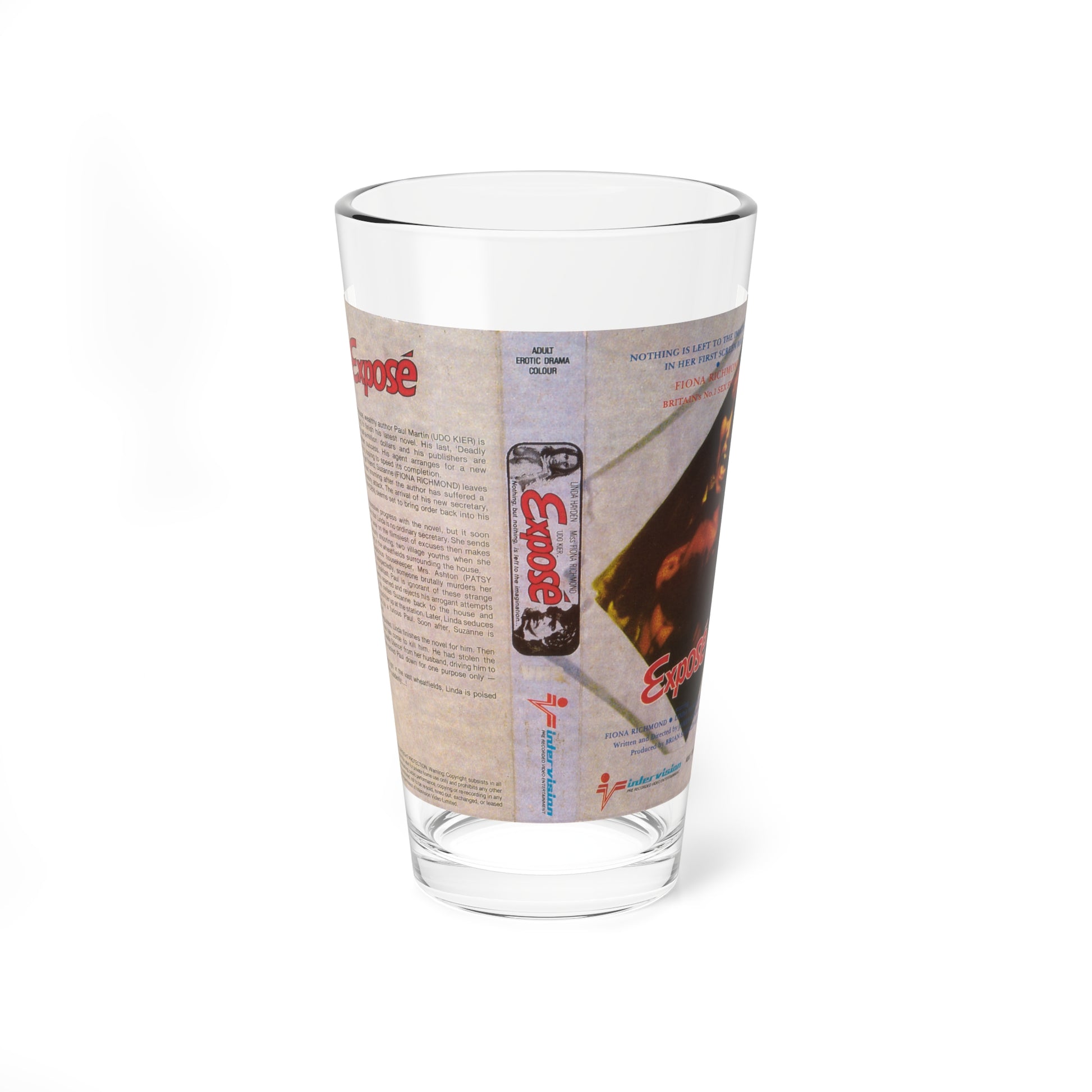 EXPOSE INTER VISION (VHS COVER) Pint Glass 16oz-16oz-Go Mug Yourself