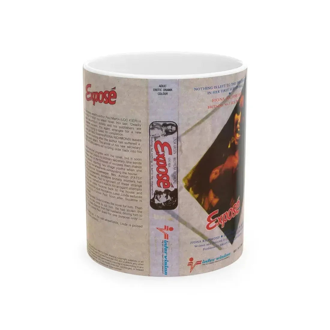 EXPOSE INTER VISION (VHS COVER) - White Coffee Mug 11oz - Go Mug Yourself