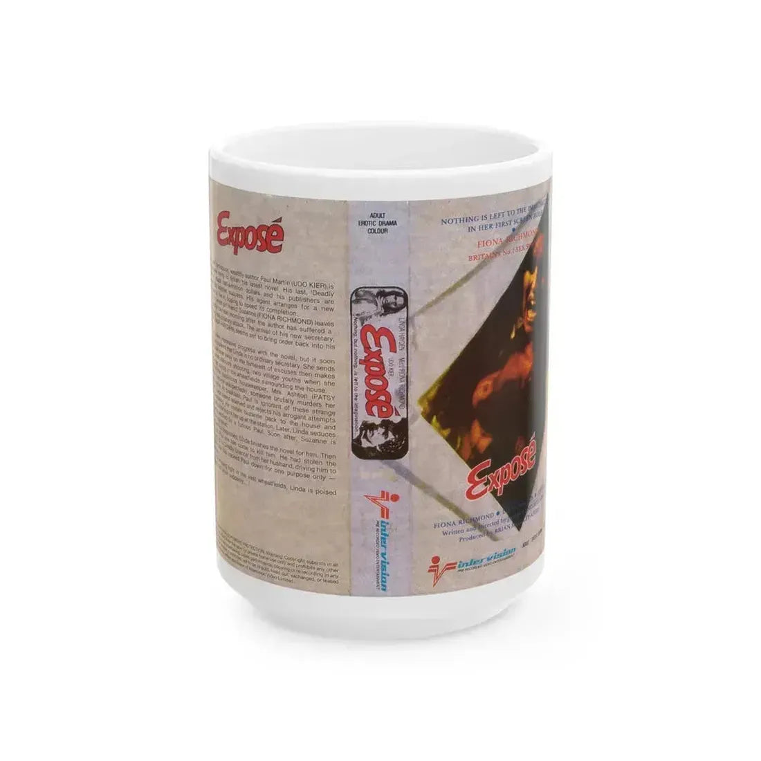 EXPOSE INTER VISION (VHS COVER) - White Coffee Mug 15oz - Go Mug Yourself