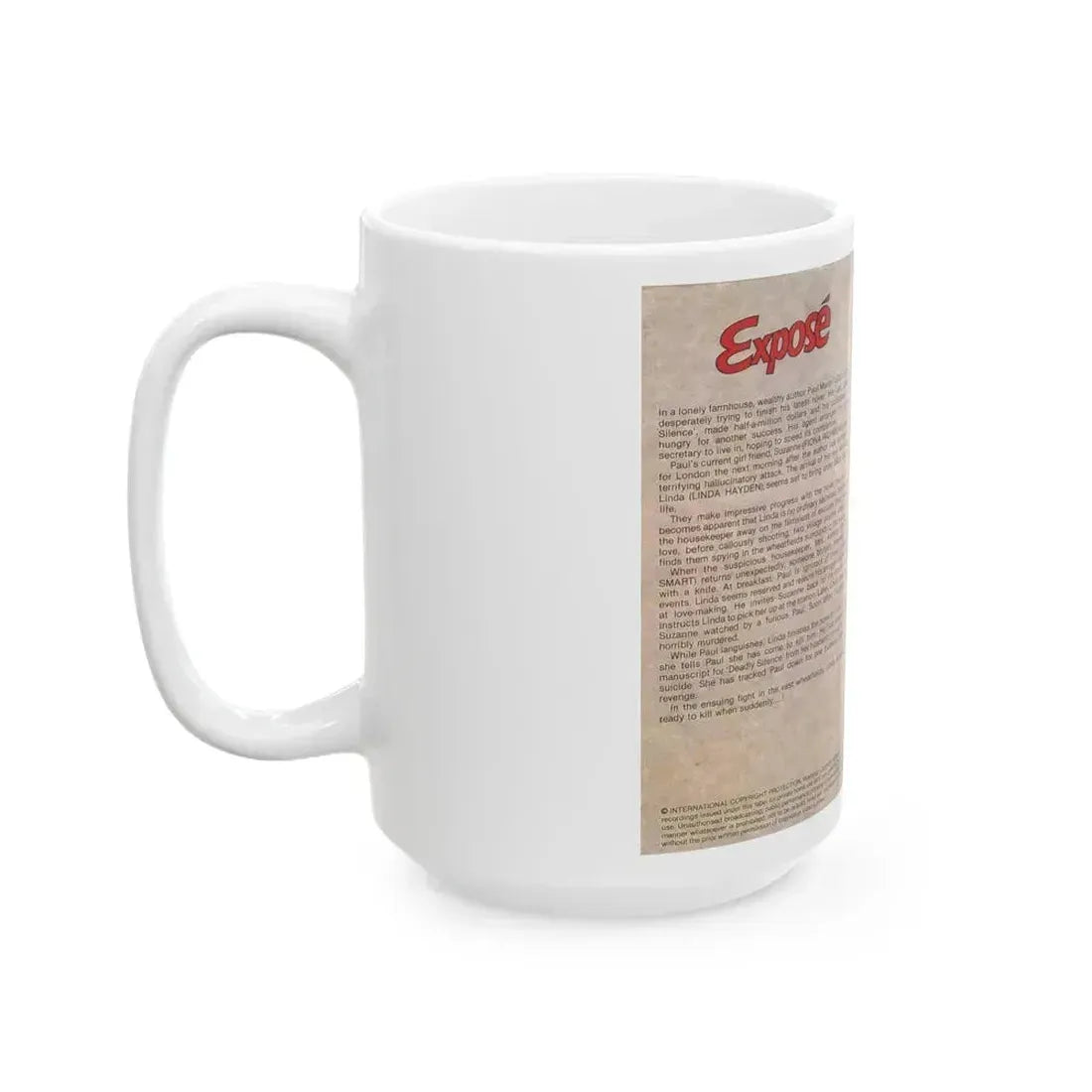 EXPOSE INTER VISION (VHS COVER) - White Coffee Mug - Go Mug Yourself