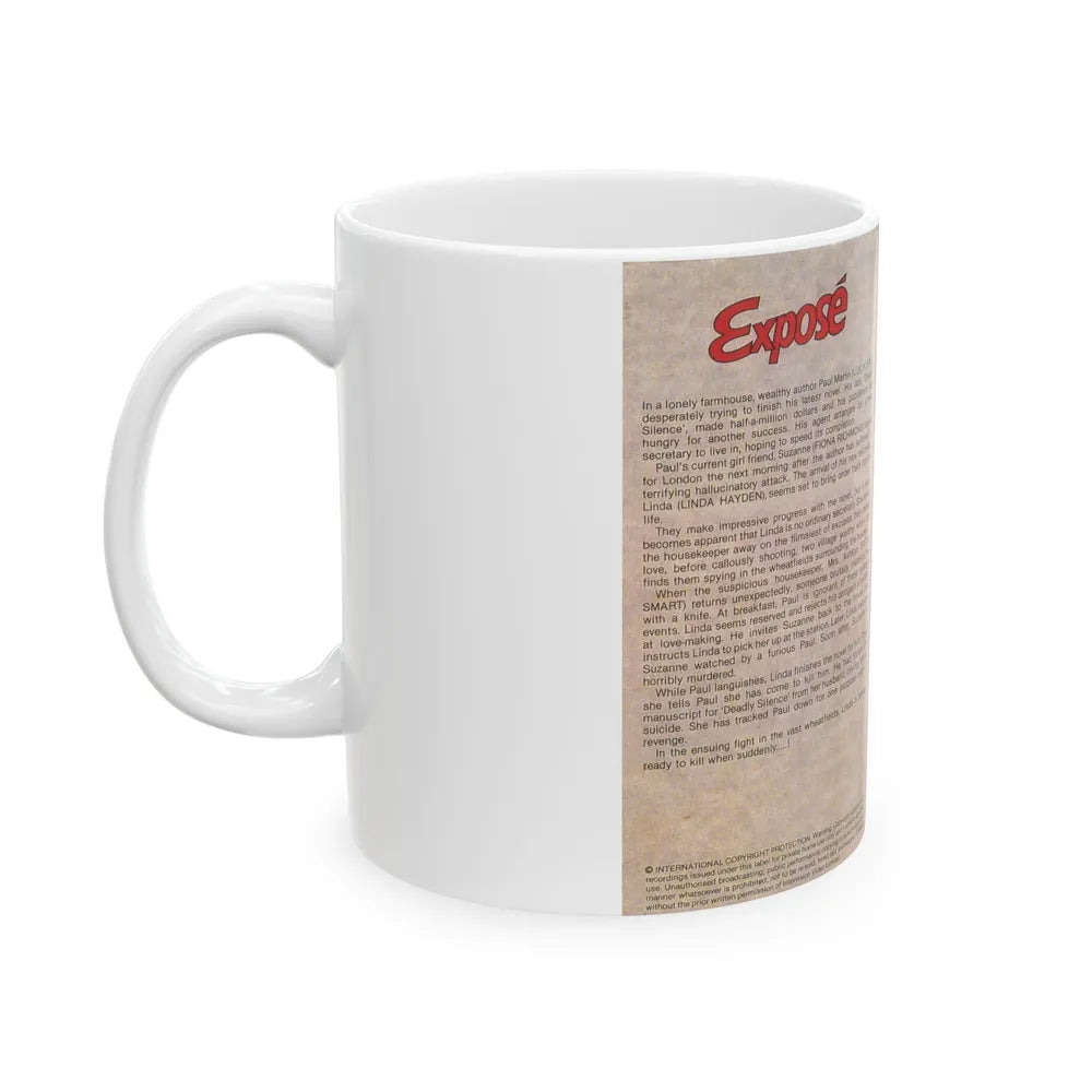 EXPOSE INTER VISION (VHS COVER) - White Coffee Mug-Go Mug Yourself