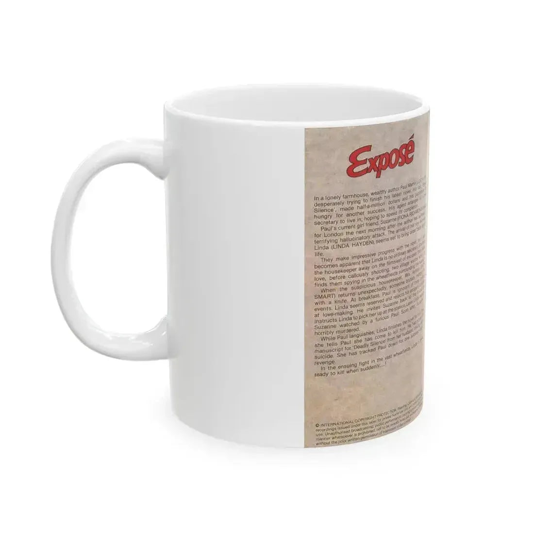 EXPOSE INTER VISION (VHS COVER) - White Coffee Mug - Go Mug Yourself