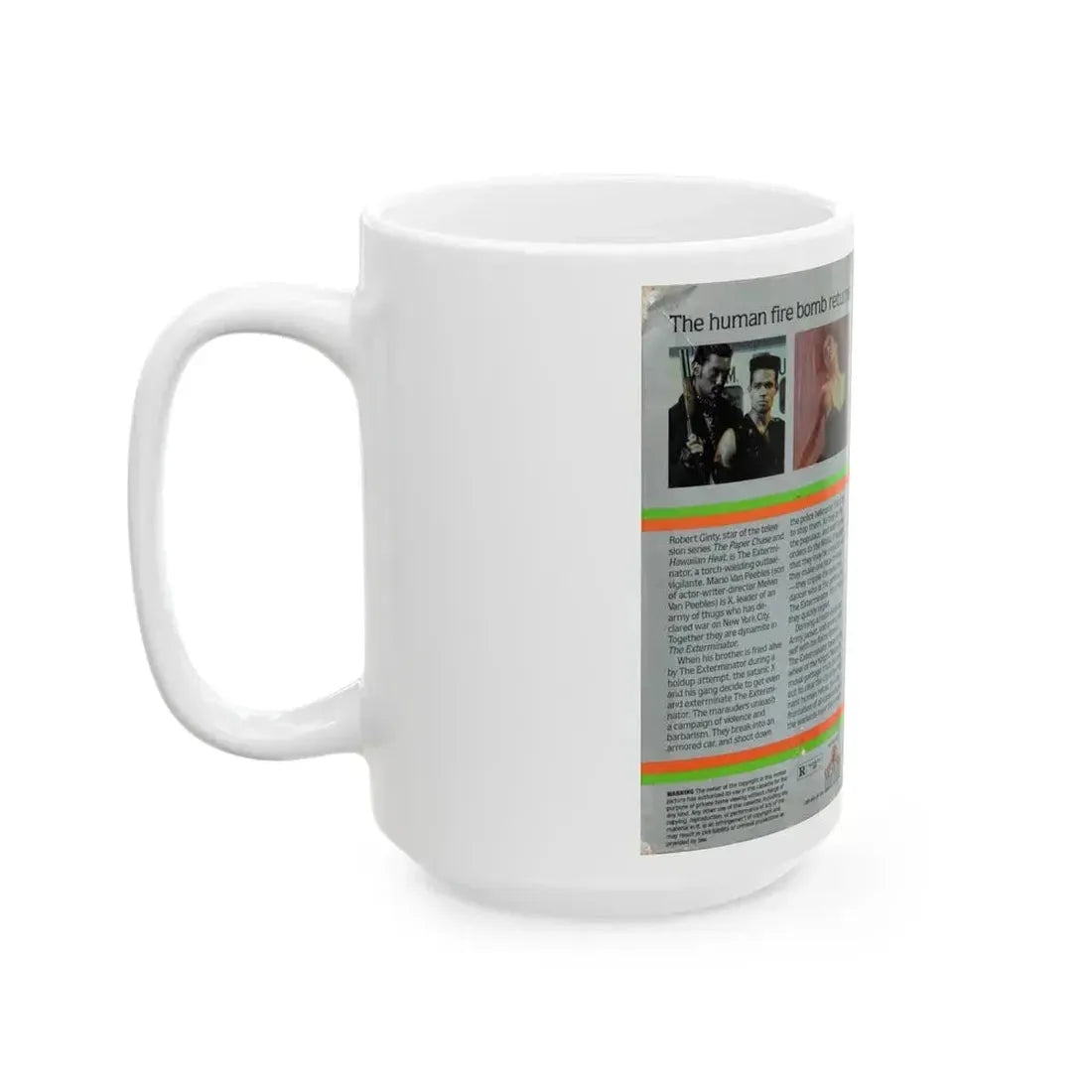 EXTERMINATOR 2 (VHS COVER) - White Coffee Mug - Go Mug Yourself