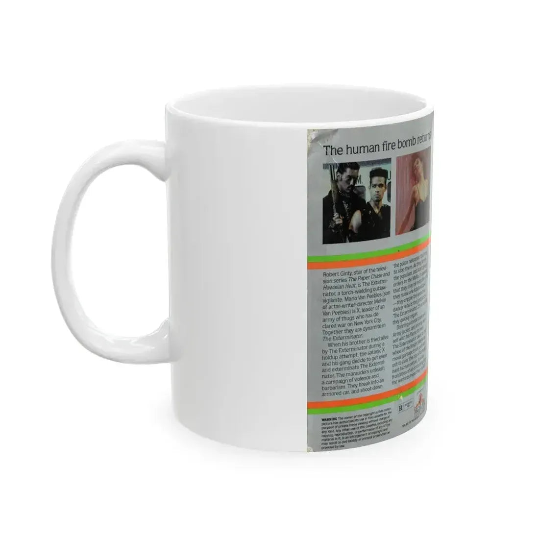 EXTERMINATOR 2 (VHS COVER) - White Coffee Mug - Go Mug Yourself
