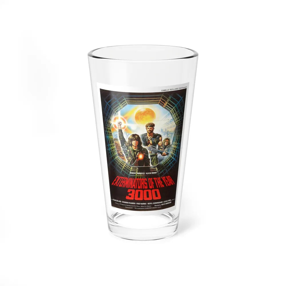 EXTERMINATORS OF THE YEAR 3000 1983 Movie Poster - Pint Glass 16oz-16oz-Go Mug Yourself